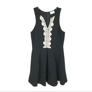 Anthropologie Everly sleeveless fit flare dress